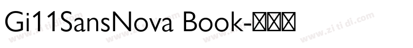 Gi11SansNova Book字体转换